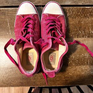 Ugg Women Pink Shearling Lined Sneaker- Women 8